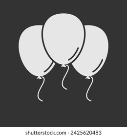 Air Balloons icon isolated. Vector illustration