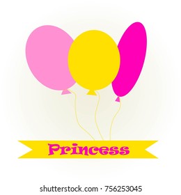 Air balloons for a princess