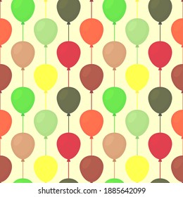 Air balloons seamless pattern. Vector stock illustration eps10.