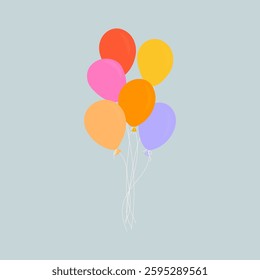 Air Balloons Vector Background Illustration