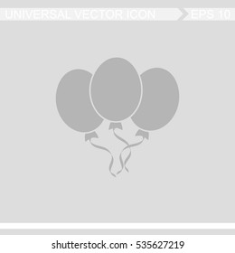 Air balloons vector icon.