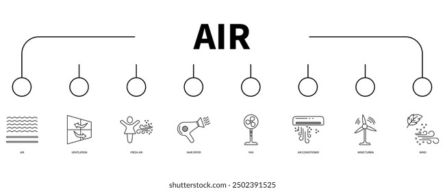 air banner web icon vector illustration concept