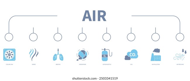 air banner web icon vector illustration concept