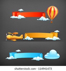 Air banners vector