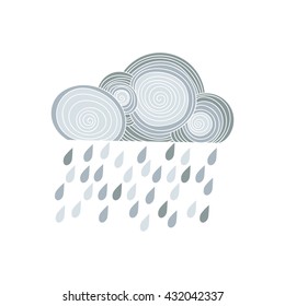 air, beautiful cloud with rain in the sky