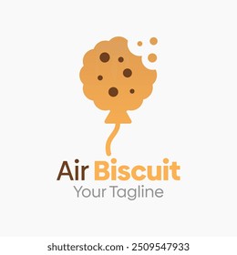 Plantilla de diseño de logotipo de galleta de aire. Bueno para empresas, agencias, comunidad y Organización