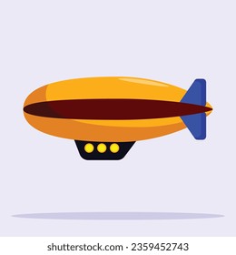 Air blimp icon. Subtable ti place on transportation, vehicles, etc.