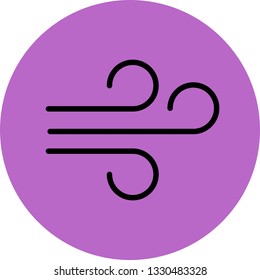 Air blow vector icon