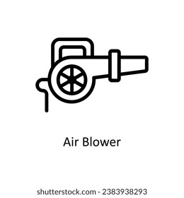 Air Blower vector  outline Design illustration. Symbol on White background EPS 10 File