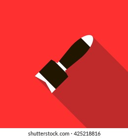 Air bomb icon, flat style