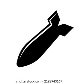 Air bomb vector icon. Vector illustration