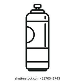 Air bottle icon outline vector. Spray freshener. Fresh aerosol