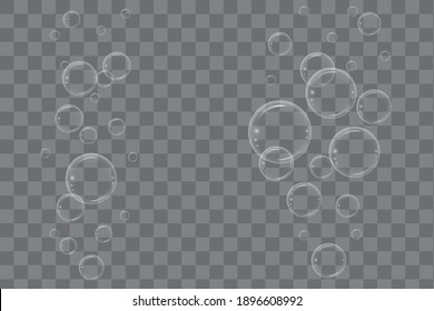 air bubbles blank background. Abstract background. Effervescent drink. Seamless pattern. Stock image. EPS 10.