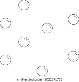 air bubbles doodle style one size