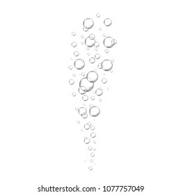 Air bubbles set isolated on white background. For web site,backdrop,texture and pattern template. Creative art concept, vector illustration, eps 10