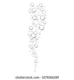 Air bubbles set isolated on white background. For web site,backdrop,texture and pattern template. Creative art concept, vector illustration, eps 10