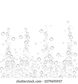 Air bubbles set isolated on white background. For web site,backdrop,texture and pattern template. Creative art concept, vector illustration, eps 10