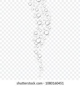 Air bubbles set isolated on transparent background. For web site,backdrop,texture and pattern template. Creative art concept, vector illustration, eps 10