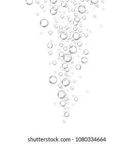 Air bubbles set isolated on white background. For web site,backdrop,texture and pattern template. Creative art concept, vector illustration, eps 10