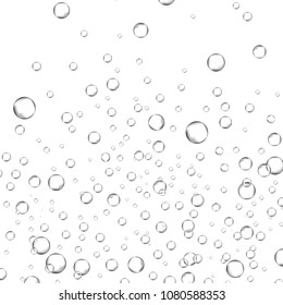 Air bubbles set isolated on white background. For web site,backdrop,texture and pattern template. Creative art concept, vector illustration, eps 10