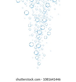 Air bubbles set isolated on white background. For web site,backdrop,texture and pattern template. Creative art concept, vector illustration, eps 10