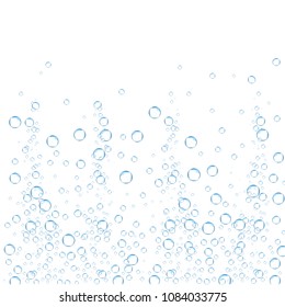 Air bubbles set isolated on white background. For web site,backdrop,texture and pattern template. Creative art concept, vector illustration, eps 10
