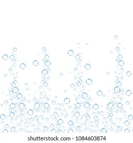 Air bubbles set isolated on white background. For web site,backdrop,texture and pattern template. Creative art concept, vector illustration, eps 10