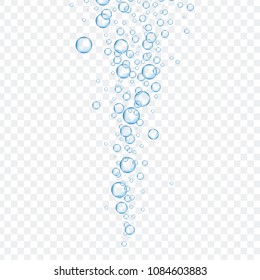 Air bubbles set isolated on transparent background. For web site,backdrop,texture and pattern template. Creative art concept, vector illustration, eps 10