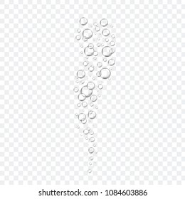 Air bubbles set isolated on transparent background. For web site,backdrop,texture and pattern template. Creative art concept, vector illustration, eps 10