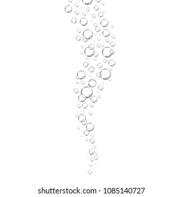 Air bubbles set isolated on white background. For web site,backdrop,texture and pattern template. Creative art concept, vector illustration, eps 10
