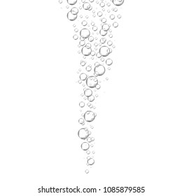 Air bubbles set isolated on white background. For web site,backdrop,texture and pattern template. Creative art concept, vector illustration, eps 10