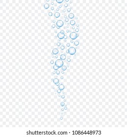 Air bubbles set isolated on transparent background. For web site,backdrop,texture and pattern template. Creative art concept, vector illustration, eps 10