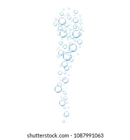 Air bubbles set isolated on white background. For web site,backdrop,texture and pattern template. Creative art concept, vector illustration, eps 10
