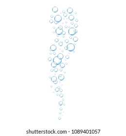 Air bubbles set isolated on white background. For web site,backdrop,texture and pattern template. Creative art concept, vector illustration, eps 10