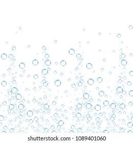 Air bubbles set isolated on white background. For web site,backdrop,texture and pattern template. Creative art concept, vector illustration, eps 10