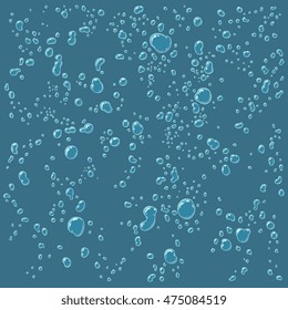 Air bubbles under water. Hand drawn engraving. Vector vintage illustration. 8 EPS