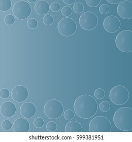 Air bubbles in water