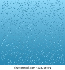 Air bubbles in the water or water drops horizontal seamless background