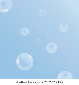 Air bubbles in water,background,wallpaper for desktop.Vector illustration.