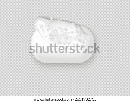 Air bubbles.Soap foam vector illustration on a transparent background.