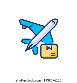 air cargo icon in vector. Logotype