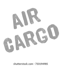 AIR CARGO sticker. Authentic design graphic stamp.