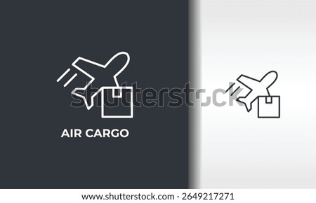 Air Cargo Vector, Icon Or Logo Sign Isolated Symbol Illustration