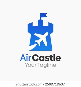 Air Castle Logo Design Template. Good for Business, Agency, Community and Organization