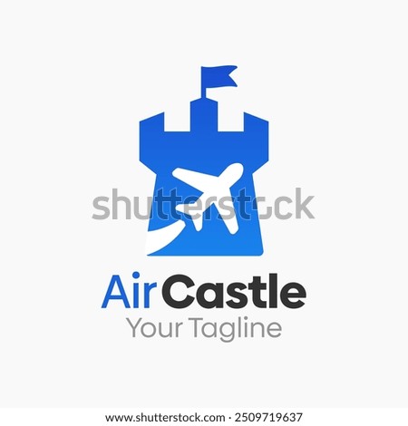 Air Castle Logo Design Template. Good for Business, Agency, Community and Organization