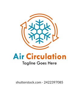 Air circulation design logo template illustration