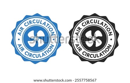 Air circulation design logo template illustration