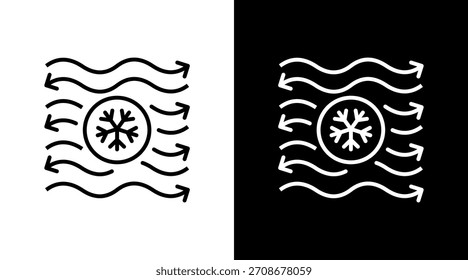 Circulación de aire Blanco Icon Set Diseño