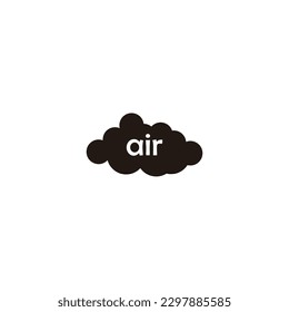 air in cloud geometric symbol simple logo vector