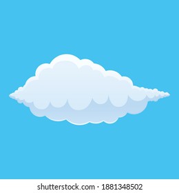 Icono de la nube de aire. Dibujo del icono del vector de nube de aire para el diseño web aislado en fondo blanco